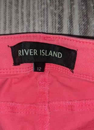 Рожеві завужені джинси river island #25846 фото