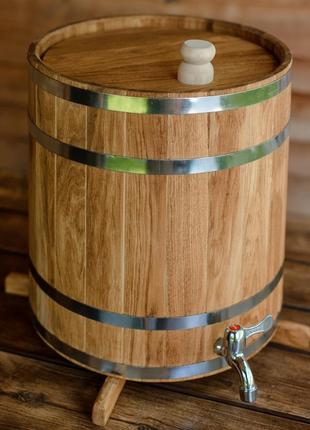 Бочка (жбан) дубовый для напитков 60 литров (вертикальный) daymart
