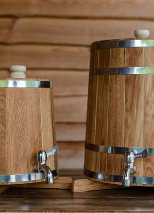 Бочка (жбан) дубовый для напитков 60 литров (вертикальный) daymart