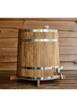 Бочка (жбан) дубовый для напитков 60 литров (вертикальный) daymart