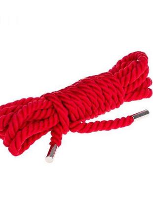Мотузка для бондажу premium silky 3m, red