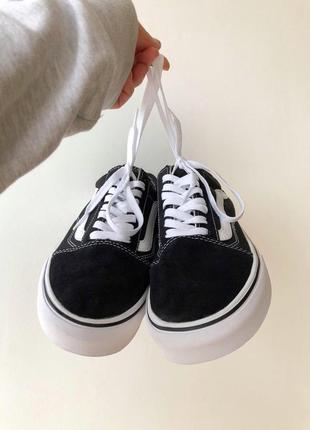 Мужские кеды vans old skool black white 43-447 фото