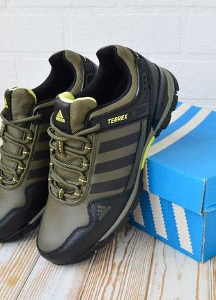 Adidas terrex хаки, чоловічі кросівки демісезонні кеди мокасини чоловіче взуття