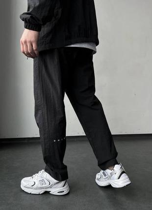 Мужской спортивный костюм ветровка и штаны чорний/ молодежный комплект мастерка и штаны5 фото