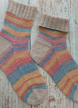 Шкарпетки в'язані handmade1 фото