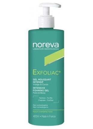 Норева ексфоліак інтесивний очищуючий гель noreva exfoliac intensive foaming gel 400мл