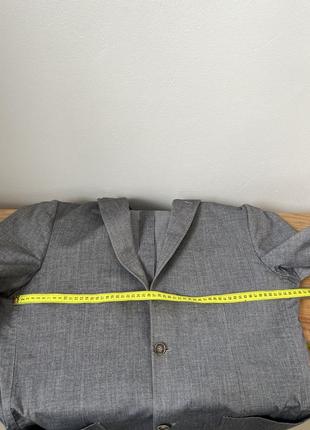 Мужской серый итальянский пиджак4 фото