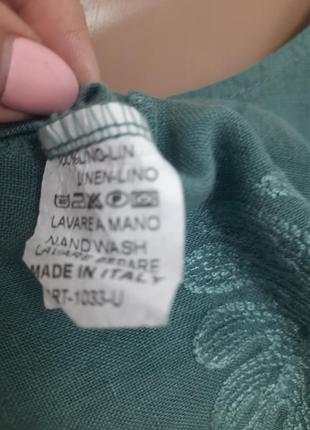 Шикарная блуза рубаха лен италия10 фото