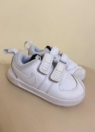 Кросівки дитячі nike pico 5 білі розмір 21