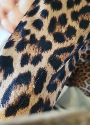 Шикарный леопардовый удлиненный двубортный пиджак7 фото