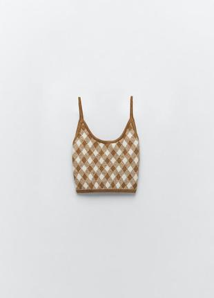 В'язаний топ zara
