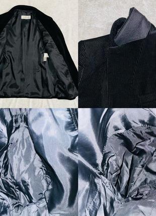 Оригінальний вельветовий блейзер / піджак чорного кольору max mara8 фото