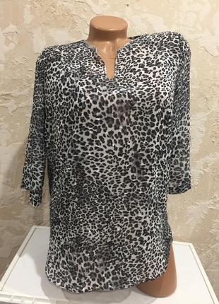 Блуза в леопардовый принт