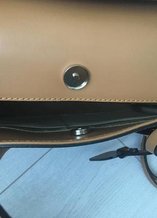 Базовая деловая сумка в осенних красках из натуральной кожи италия4 фото