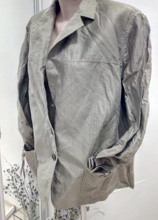 Батальный льняной пиджак пог-68 см7 фото