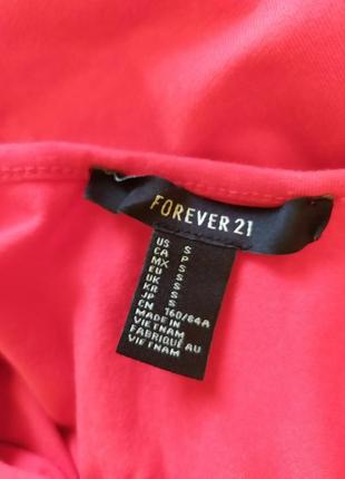 Красное женское летнее платье forever 21  размер s3 фото