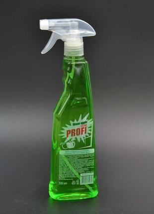 Средство для мытья стекла "profi" / зеленое яблоко / с распылителем / 500мл1 фото