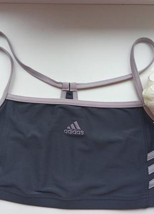 Adidas стильный спортивный топ с сеткой бюстгальтер для тренировок 50/52 размер1 фото