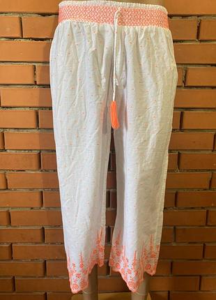 Піжамні батистові  штани, бріджі f&f  48-50 р