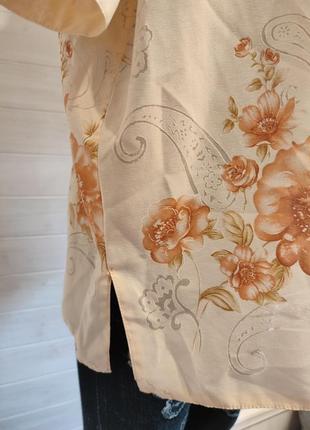 Красивая блузка рубашкой из вискозы(70%)10 фото