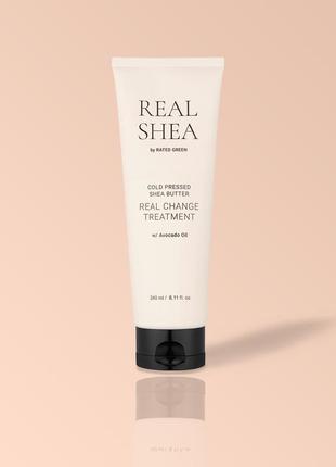 Питательная маска для волос с маслом ши rated green real shea butter real change treatment 240мл8 фото