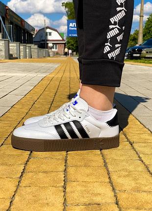 Женские кожаные кроссовки adidas samba 🆕 кеды адидас самба