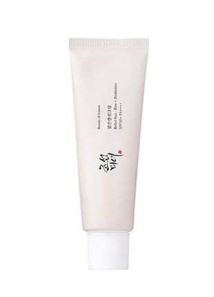 Солнцезащитный крем с пробиотиками beauty of joseon relief sun : rice + probiotics, 50мл