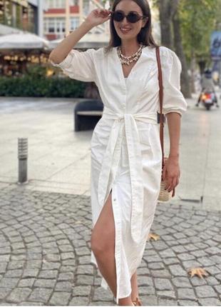 Стильное летнее платье zara сток