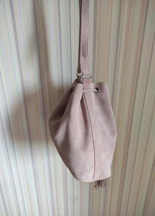 Жіноча шкіряна замшева сумка, германія2 фото