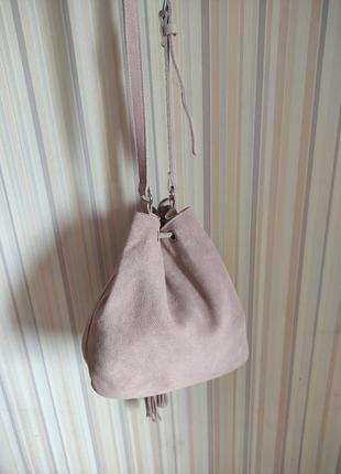 Жіноча шкіряна замшева сумка, германія3 фото