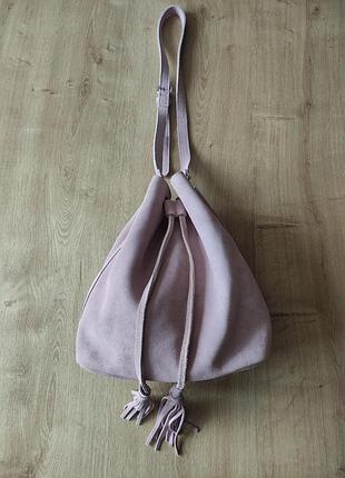 Жіноча шкіряна замшева сумка, германія4 фото