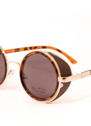 9011-2. круглые очки. очки. леопардовые очки. солнцезащитные очки. хит сезона!