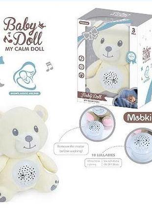 Нічник mbq 662-3 a (36) "ведмежа", прєктор, колискові, звуки, в коробці