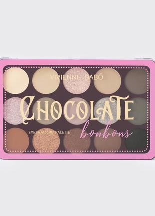 Палетка тіней для повік vivienne sabo chocolate bonbons