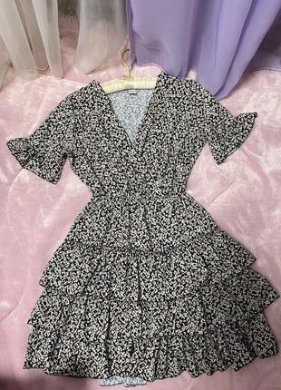 Нежное платье в цветочный принт производства италия от бренда zebra2 фото