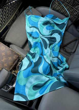 Атласное шелковое платье комбинация zara в бельевом пижамном стиле вискоза слип дресс10 фото