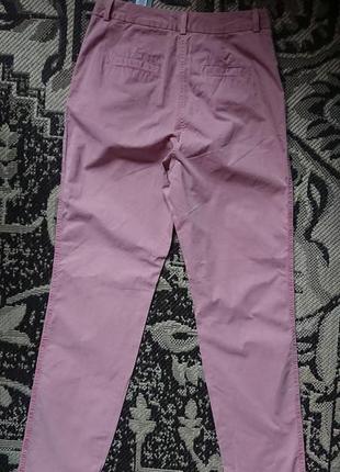 Брендовые фирменные женские английские легкие летние хлопковые брюки marks &amp; spencer, новые с бирками, размер 8анг.2 фото