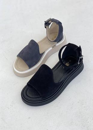 Босоножки женские натуральная замша