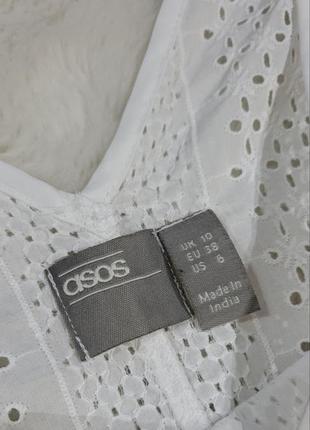 Платье из прошвы белое asos5 фото