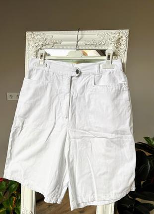 Белые шорты палаццо шорты с высокой посадкой zara стили хлопковые шорты белые m-l стильные шорты