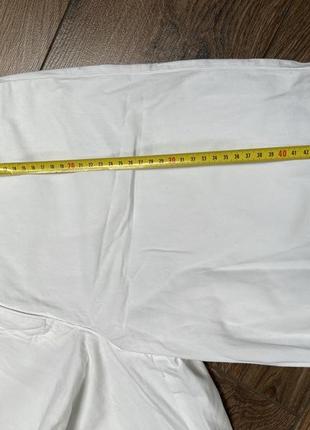 Белые шорты палаццо шорты с высокой посадкой zara стили хлопковые шорты белые m-l стильные шорты3 фото