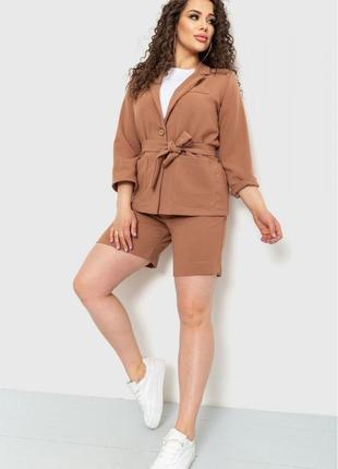 Женский льняной костюм plus size5 фото