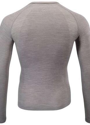 Термофутболка silvini lana underwear long sleeve merino gray mt1647 розмір l-xl2 фото