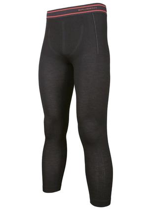 Термобілизна чоловічі штани brubeck active wool pant m black розмір l