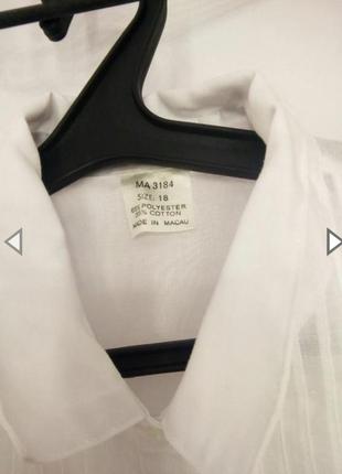 Рубашка с рюшами xl блуза с оборками в викторианском стиле4 фото