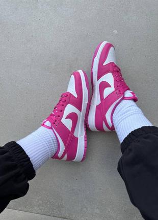 Нереальные кроссовки nike sb dunk active fuschia ярко розовые8 фото