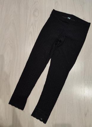 Лосины капроновые в сердечки, леггинсы zara, р. 122/128
