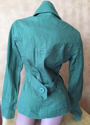 Зелёный стильный короткий жакет / пиджак/ пальто2 фото