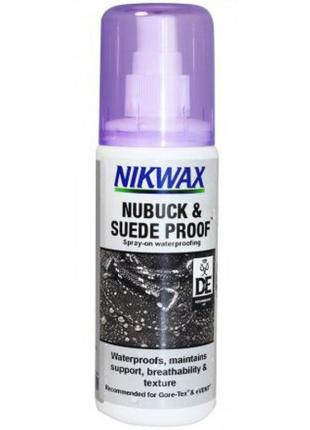 Пропитка для взуття nikwax nubuck and suede spray 125 ml1 фото