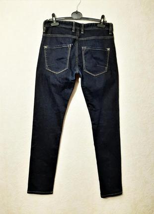 Next брендовые джинсы тёмно-синие скини регуляр оригинал мужские штаны6 фото